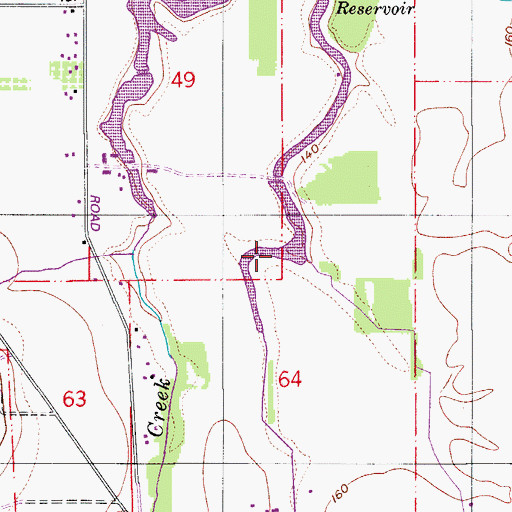 Topographic Map of Janzen Reservoir, OR