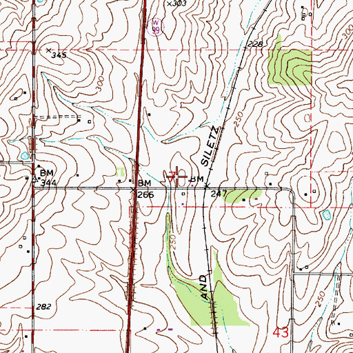Topographic Map of Neahr (historical), OR
