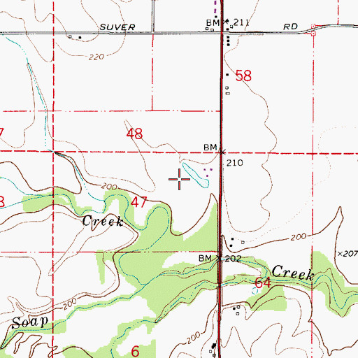 Topographic Map of Flickinger Reservoir, OR