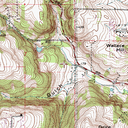 Topographic Map of Brush College Creek, OR