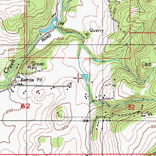 Topographic Map of Zink Reservoir, OR