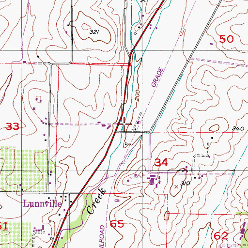 Topographic Map of Krono (historical), OR