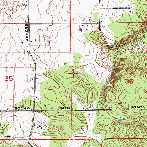 Topographic Map of Slow Springs Reservoir, OR