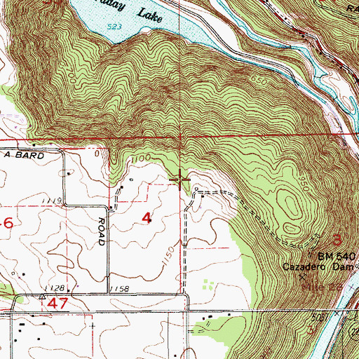 Topographic Map of Delshazer Spring, OR