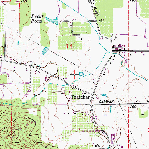 Topographic Map of Heesacker Reservoir, OR