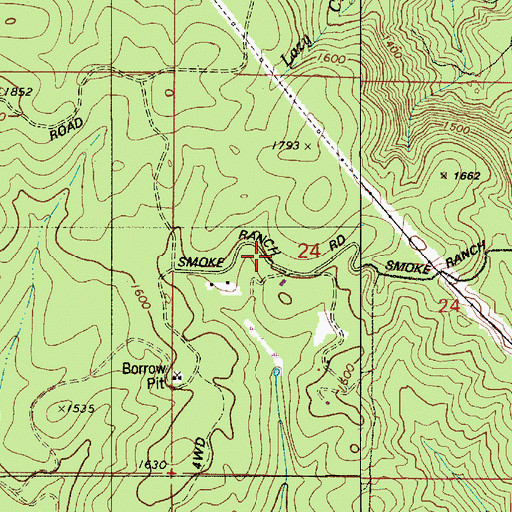 Topographic Map of Dixie (historical), OR