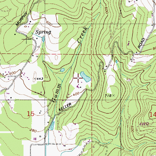 Topographic Map of Welches Pond, OR