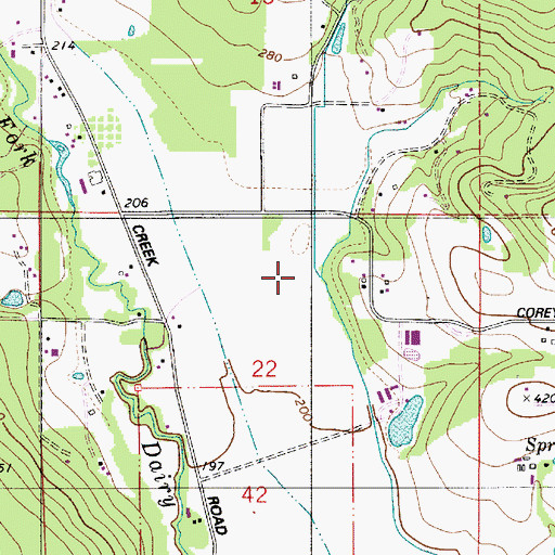 Topographic Map of East Gumm Creek, OR