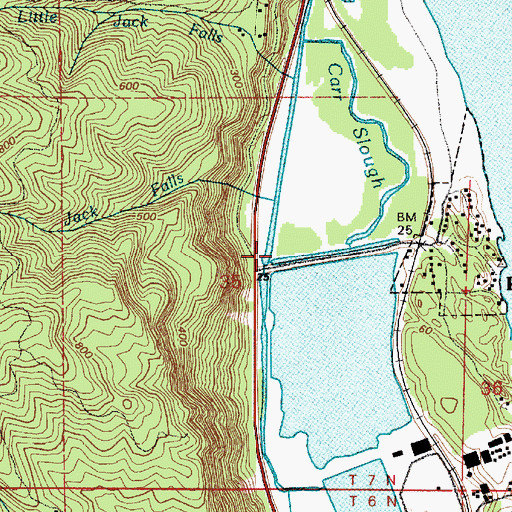Topographic Map of Neer Creek, OR