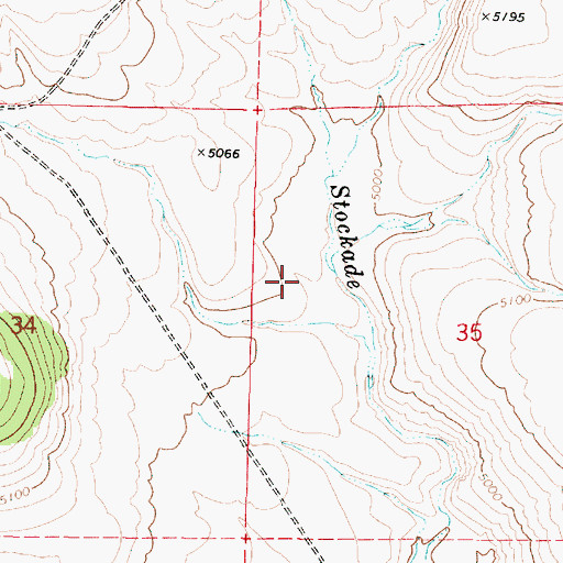 Topographic Map of Whitehorse Mountain, OR