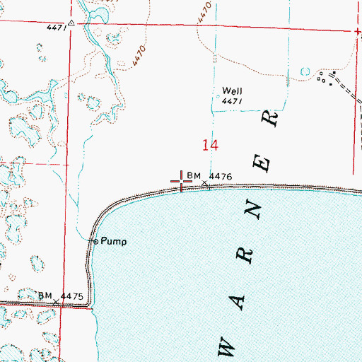Topographic Map of Givens Slough, OR