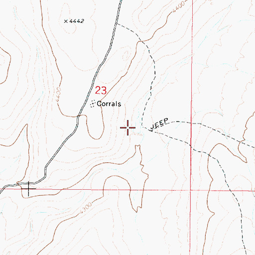 Topographic Map of Gallagher Reservoir, OR
