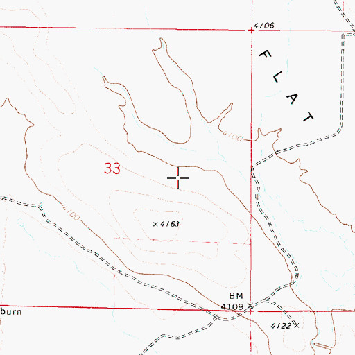 Topographic Map of Cedar Creek, OR