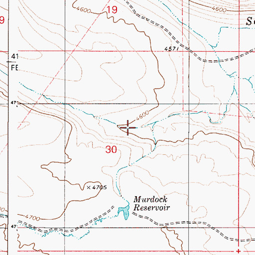 Topographic Map of Rock Creek, OR