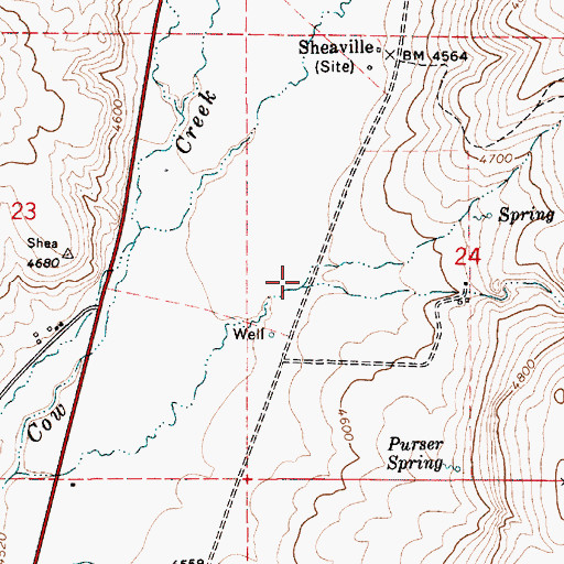 Topographic Map of Spring Branch, OR