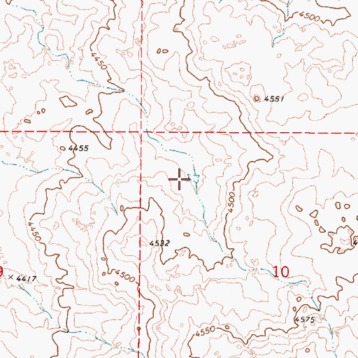 Topographic Map of Saddle Butte Reservoir 2, OR