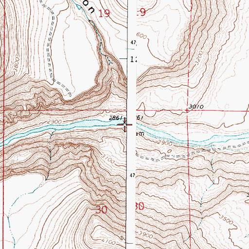 Topographic Map of Rock Dam, OR