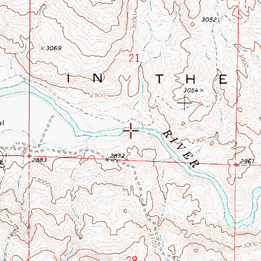 Topographic Map of Black Canyon Creek, OR