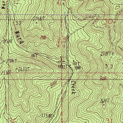 Topographic Map of Magerly Reservoir, OR