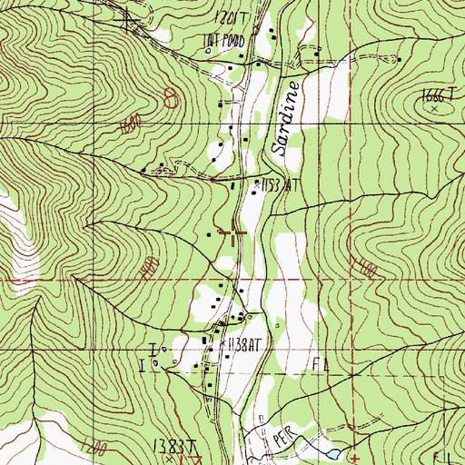 Topographic Map of Spring Gulch, OR