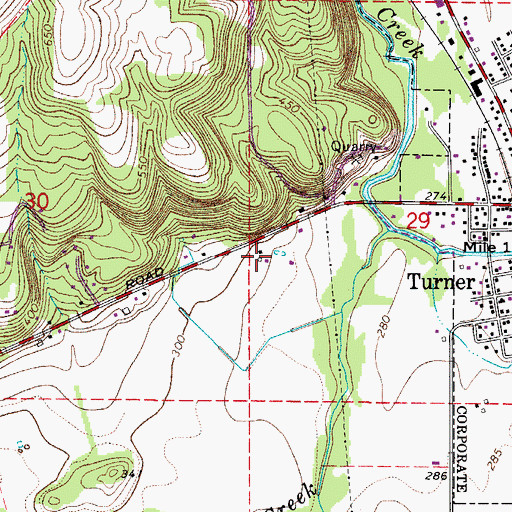 Topographic Map of McDonald Pond, OR