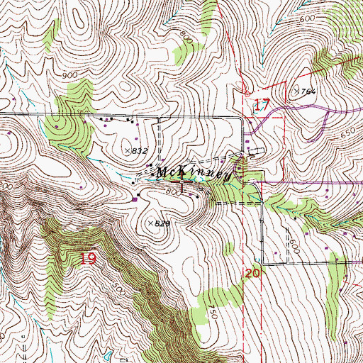Topographic Map of Seclusia Reservoir, OR