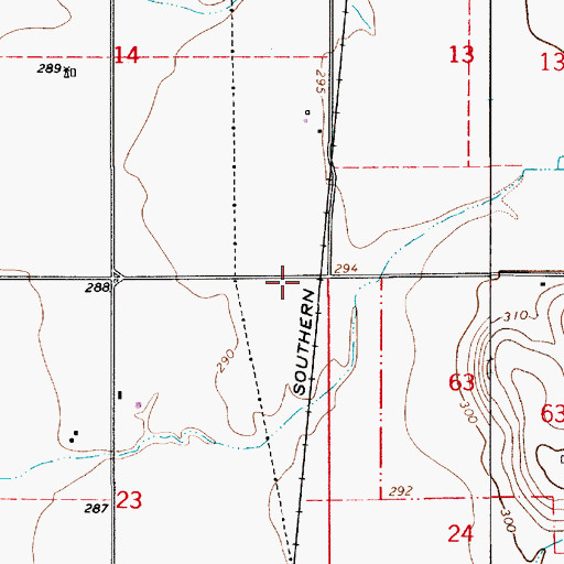 Topographic Map of Glasser (historical), OR