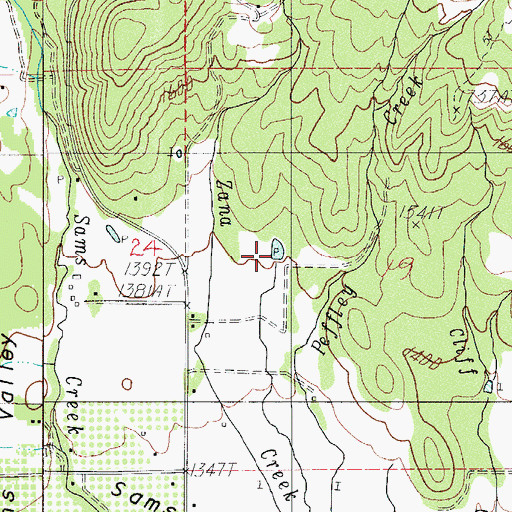 Topographic Map of Mack Reservoir, OR