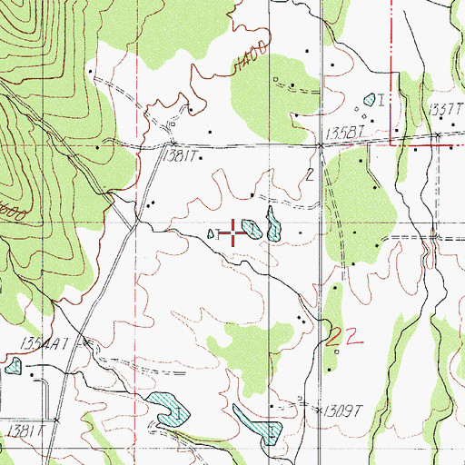 Topographic Map of Despain Reservoir, OR