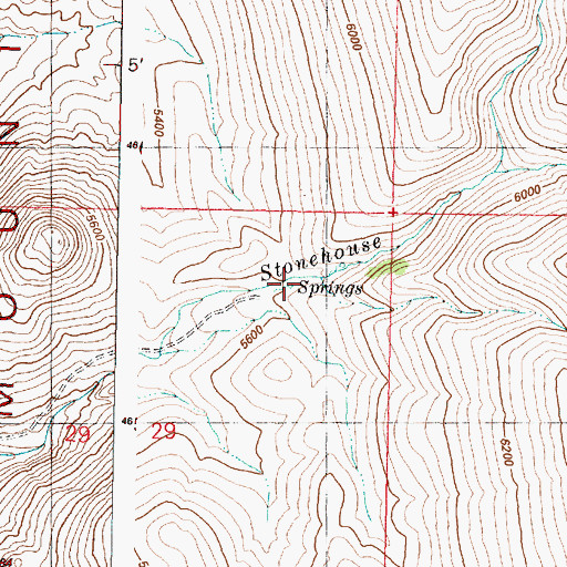 Topographic Map of Crickett Creek, OR