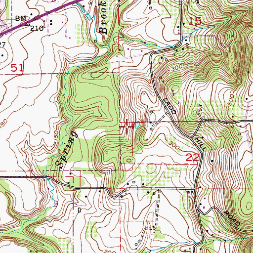 Topographic Map of Schaad Reservoir, OR