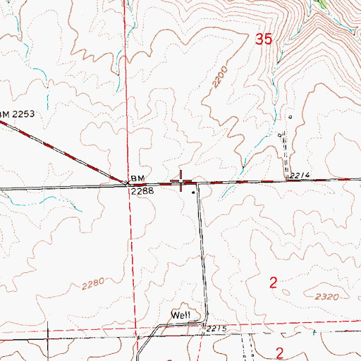 Topographic Map of Buckley (historical), OR