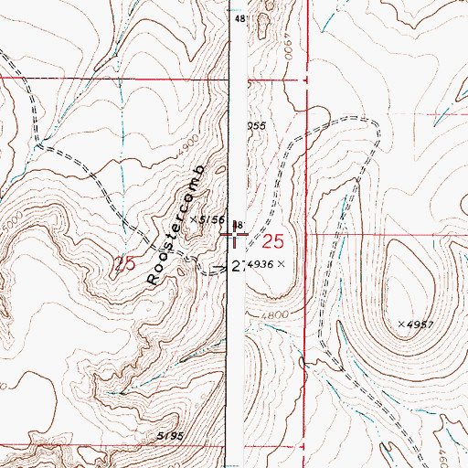 Topographic Map of West Fork Butte Creek, OR