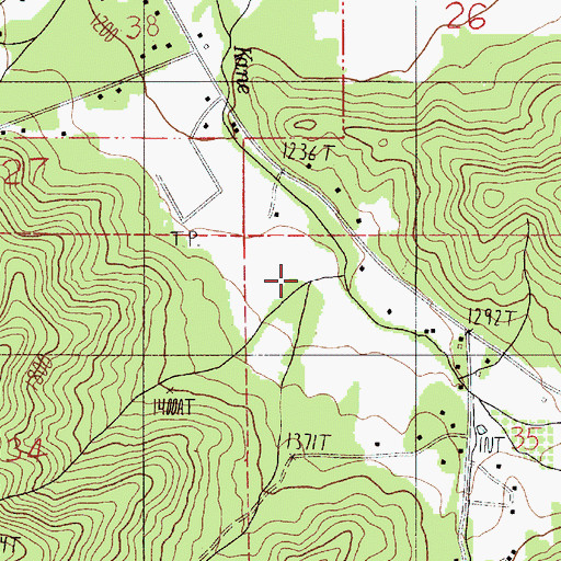 Topographic Map of China Gulch, OR