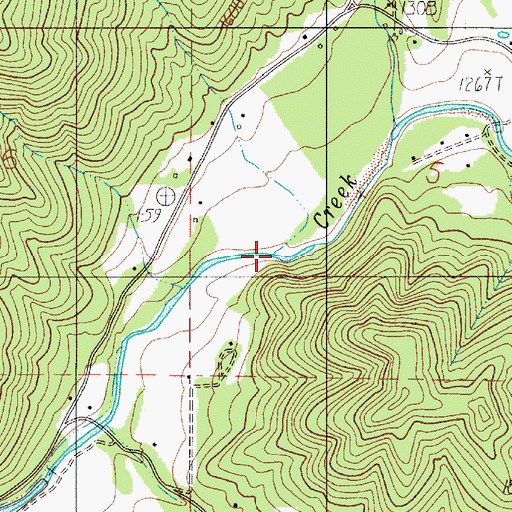 Topographic Map of Big Gulch, OR