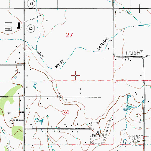 Topographic Map of Eagle Point Meadows, OR