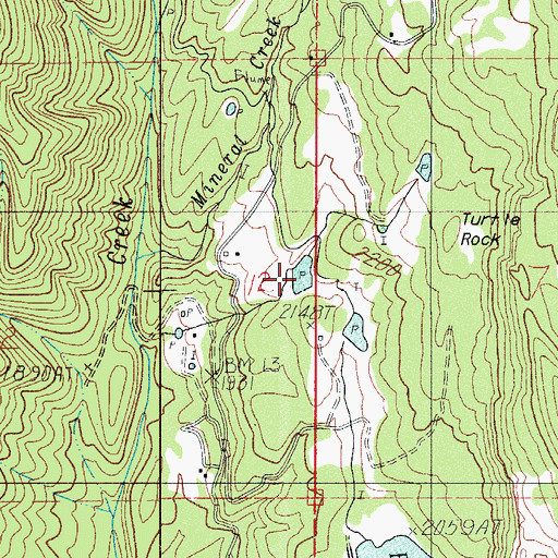 Topographic Map of Price Reservoir, OR