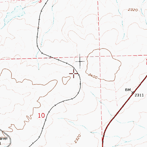 Topographic Map of Negro Ridge, OR