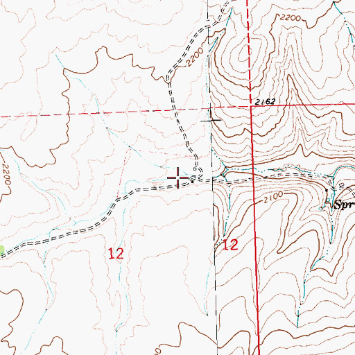 Topographic Map of Negro Hollow, OR