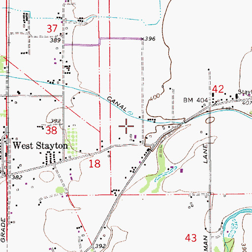 Topographic Map of Ale (historical), OR