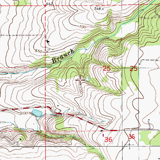 Topographic Map of Kreilich Reservoir, OR