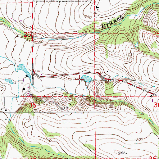 Topographic Map of Dozler Reservoir, OR