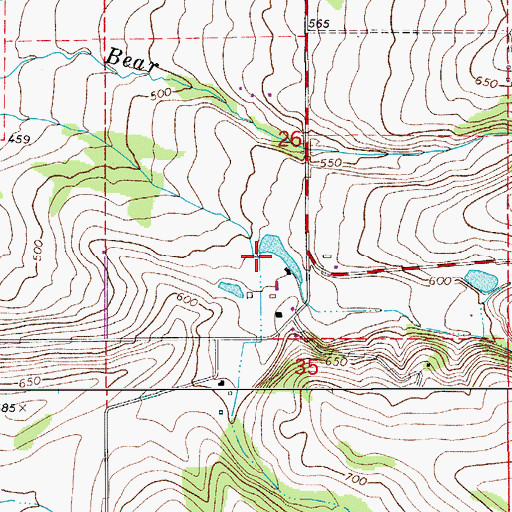 Topographic Map of Lackner Pond, OR
