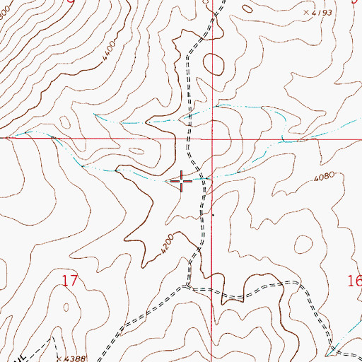 Topographic Map of Sheephead Reservoir, OR