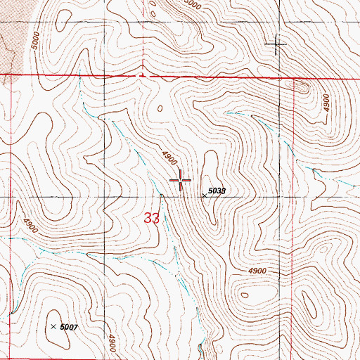 Topographic Map of Cone Ridge, OR