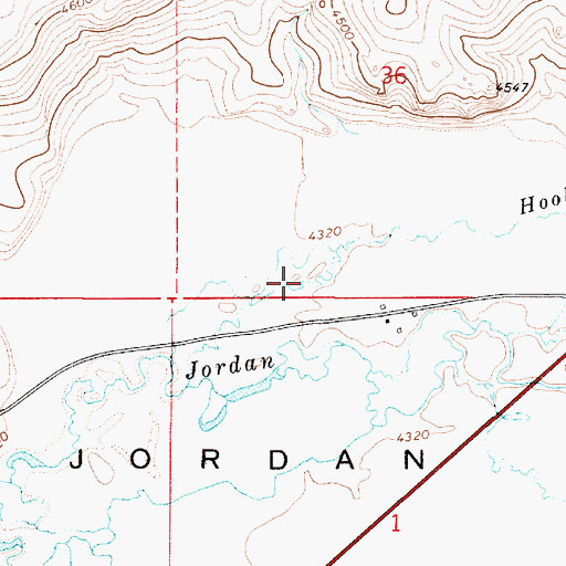 Topographic Map of Sharp Ditch, OR