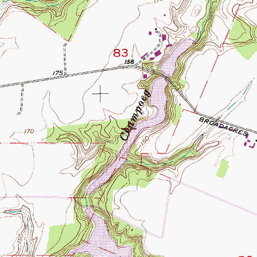 Topographic Map of Spada Reservoir, OR