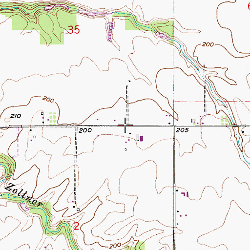 Topographic Map of Dominic (historical), OR