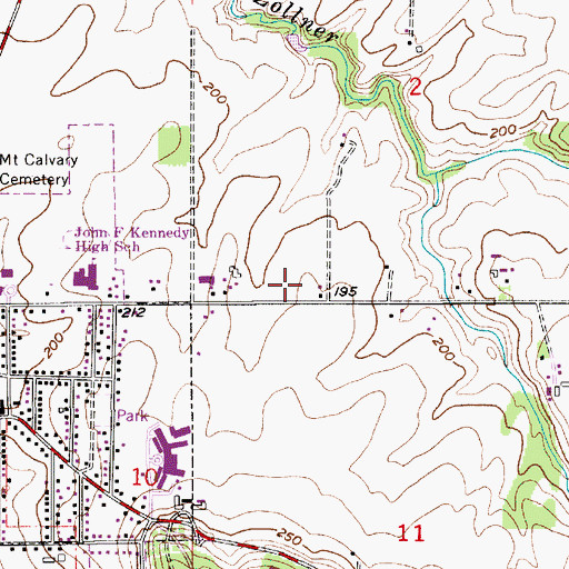 Topographic Map of Bernice (historical), OR