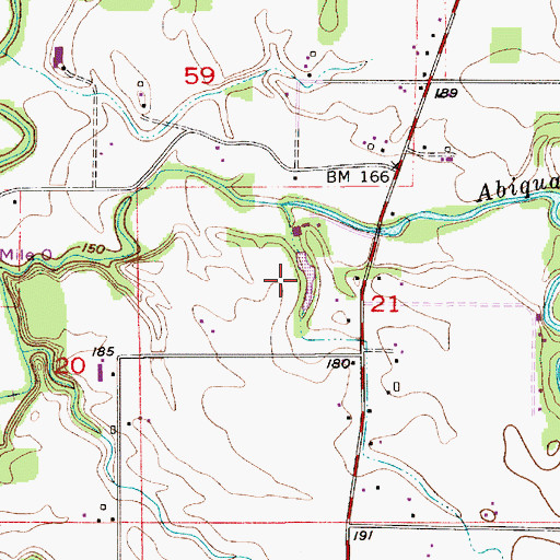 Topographic Map of Aarhus Reservoir, OR